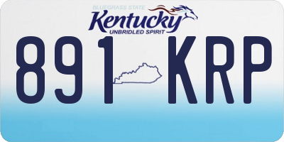 KY license plate 891KRP