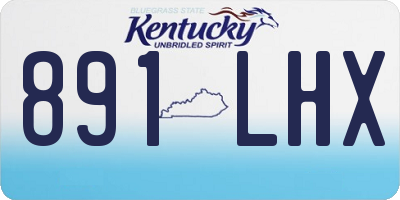 KY license plate 891LHX
