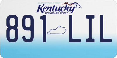 KY license plate 891LIL