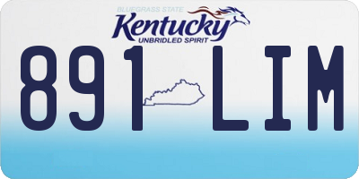 KY license plate 891LIM