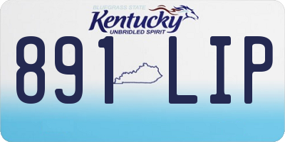 KY license plate 891LIP