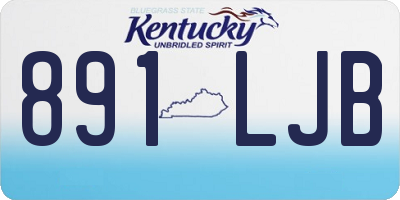 KY license plate 891LJB