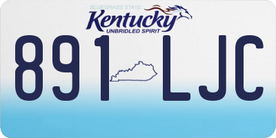 KY license plate 891LJC