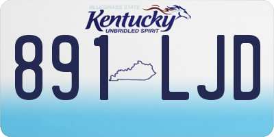 KY license plate 891LJD