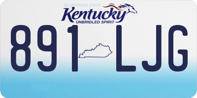 KY license plate 891LJG