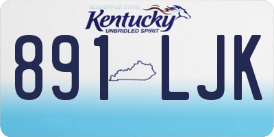 KY license plate 891LJK