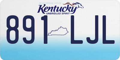 KY license plate 891LJL