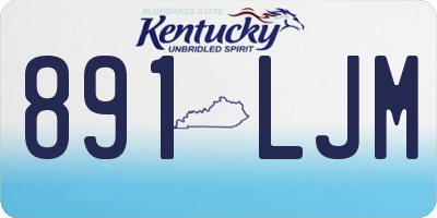 KY license plate 891LJM