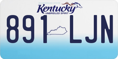 KY license plate 891LJN