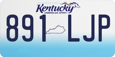 KY license plate 891LJP