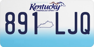 KY license plate 891LJQ