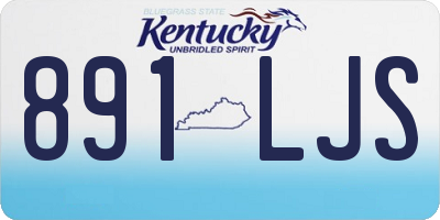 KY license plate 891LJS