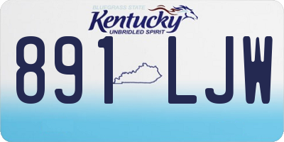 KY license plate 891LJW
