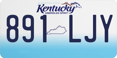 KY license plate 891LJY