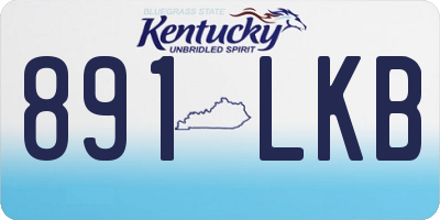 KY license plate 891LKB