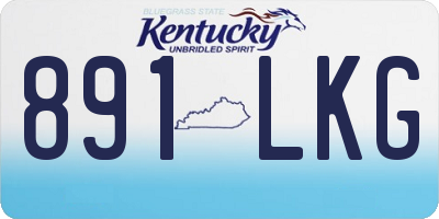 KY license plate 891LKG