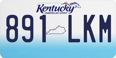KY license plate 891LKM