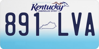 KY license plate 891LVA