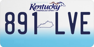 KY license plate 891LVE