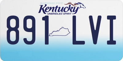 KY license plate 891LVI