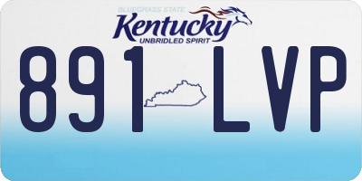 KY license plate 891LVP
