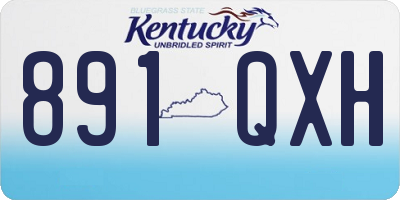 KY license plate 891QXH