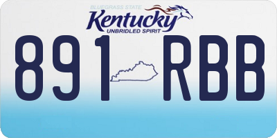 KY license plate 891RBB