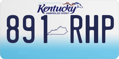 KY license plate 891RHP