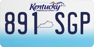 KY license plate 891SGP