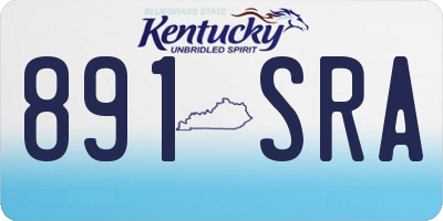KY license plate 891SRA