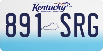 KY license plate 891SRG