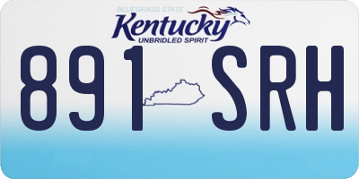 KY license plate 891SRH