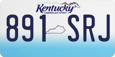 KY license plate 891SRJ