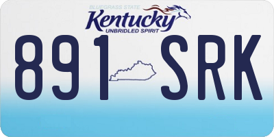 KY license plate 891SRK