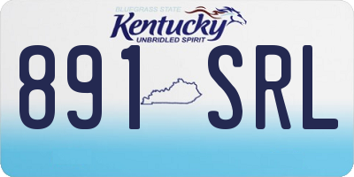 KY license plate 891SRL