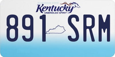KY license plate 891SRM