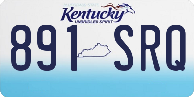 KY license plate 891SRQ