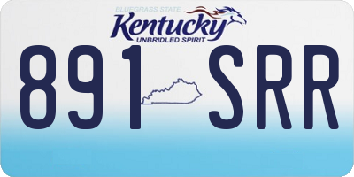 KY license plate 891SRR