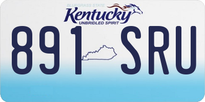 KY license plate 891SRU