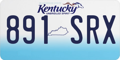 KY license plate 891SRX
