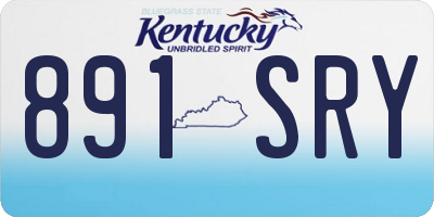 KY license plate 891SRY