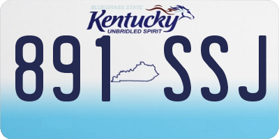 KY license plate 891SSJ