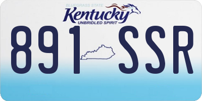 KY license plate 891SSR