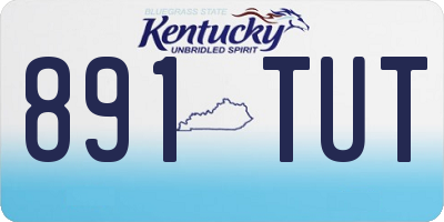 KY license plate 891TUT