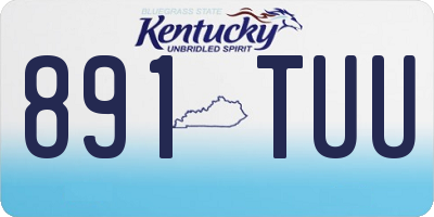 KY license plate 891TUU
