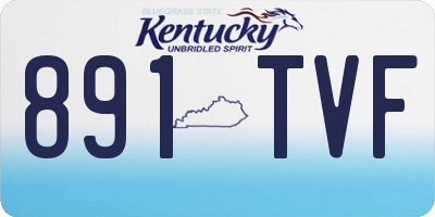 KY license plate 891TVF