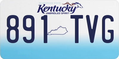 KY license plate 891TVG
