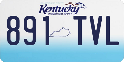 KY license plate 891TVL