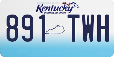 KY license plate 891TWH