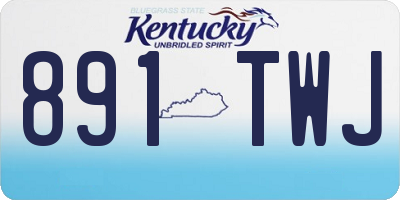 KY license plate 891TWJ